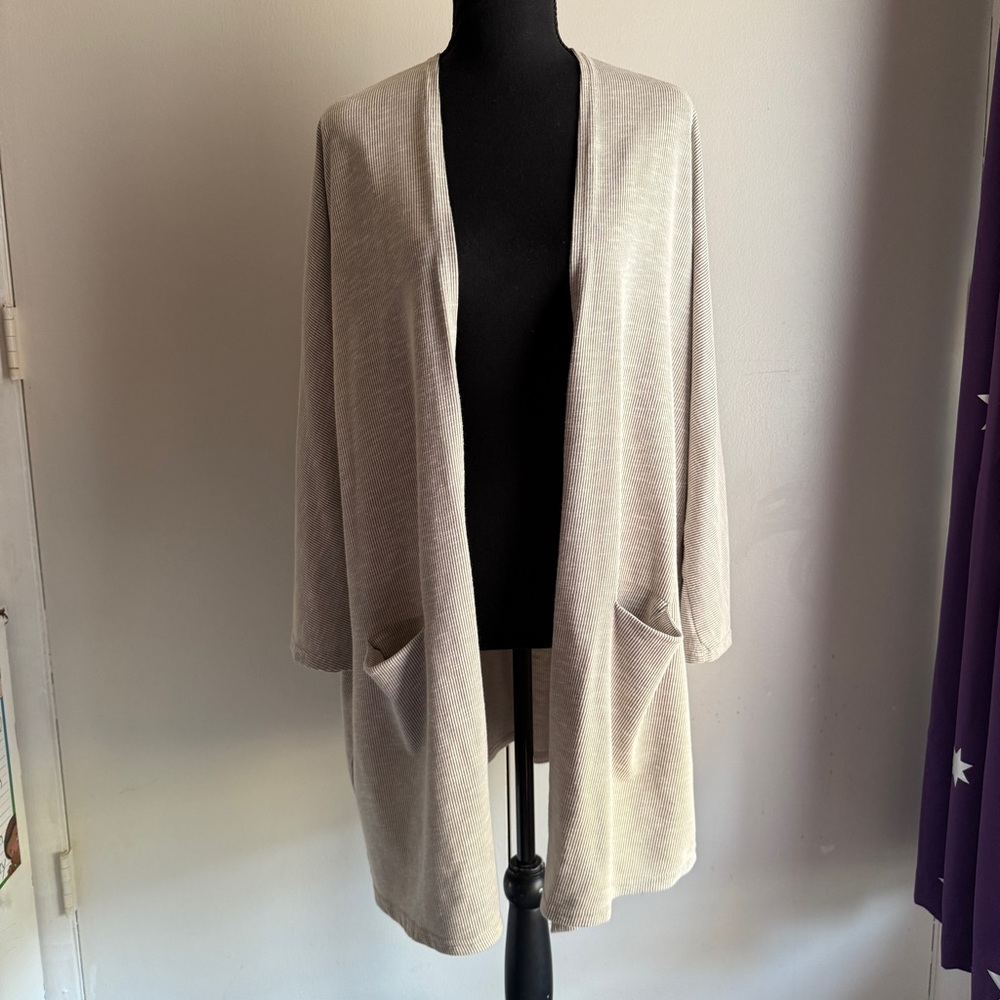 Donni Anthropologie Ribbed Open Front Cardigan Women’s One Size Relaxed